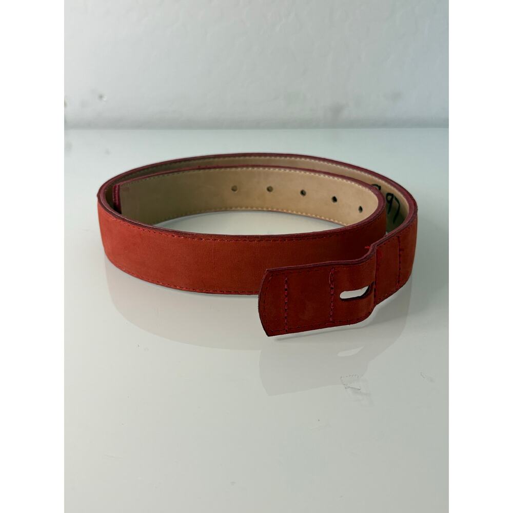 Omega 98607 Brown Small Leather Belt (No‎ Buckle)Made in USA- NWOT